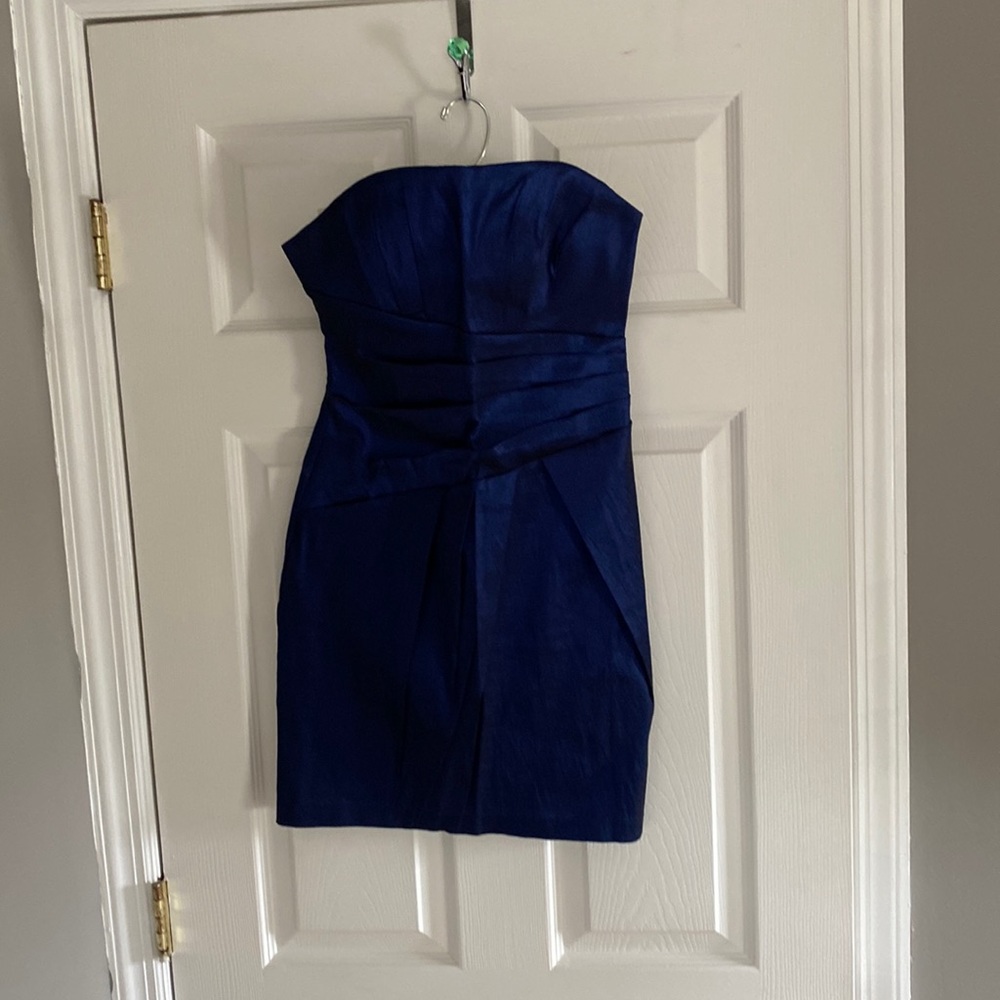 Blue Strapless dress